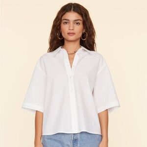 Xirena White Gracie Shirt Size Small
